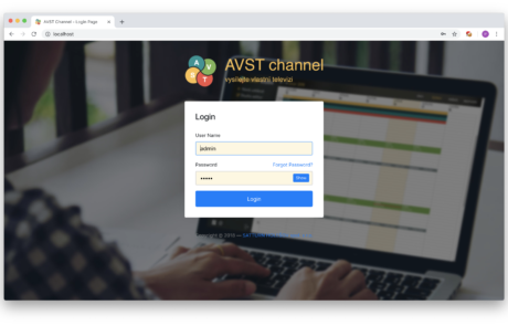 AVST studio – login